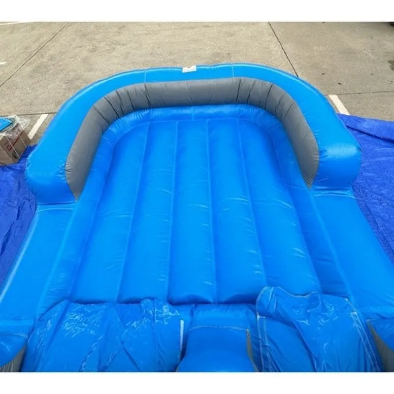 15'H Blue Water Slide Dura-Lite Wet n Dry in Green and Blue