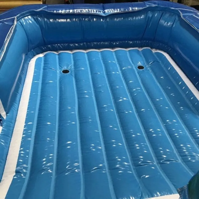 18'H Blue Slide Wet n Dry with Palm Trees