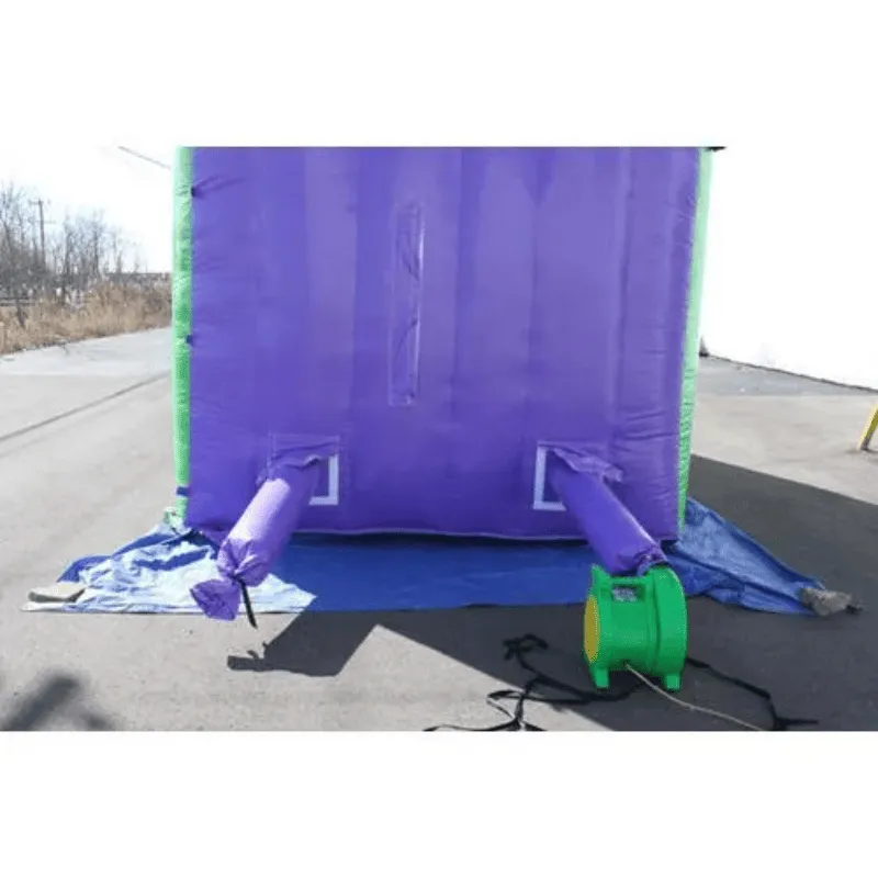 18'H Double Dip Water Slide Wet n Dry (Green)