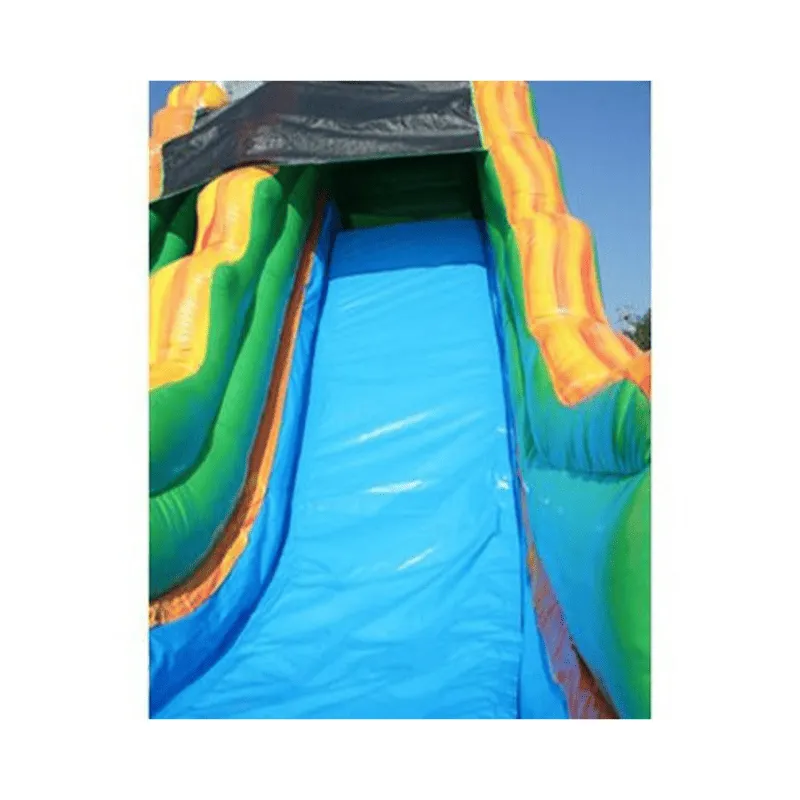 19'H Palm Tree Slide Wet n Dry in Green and Yellow