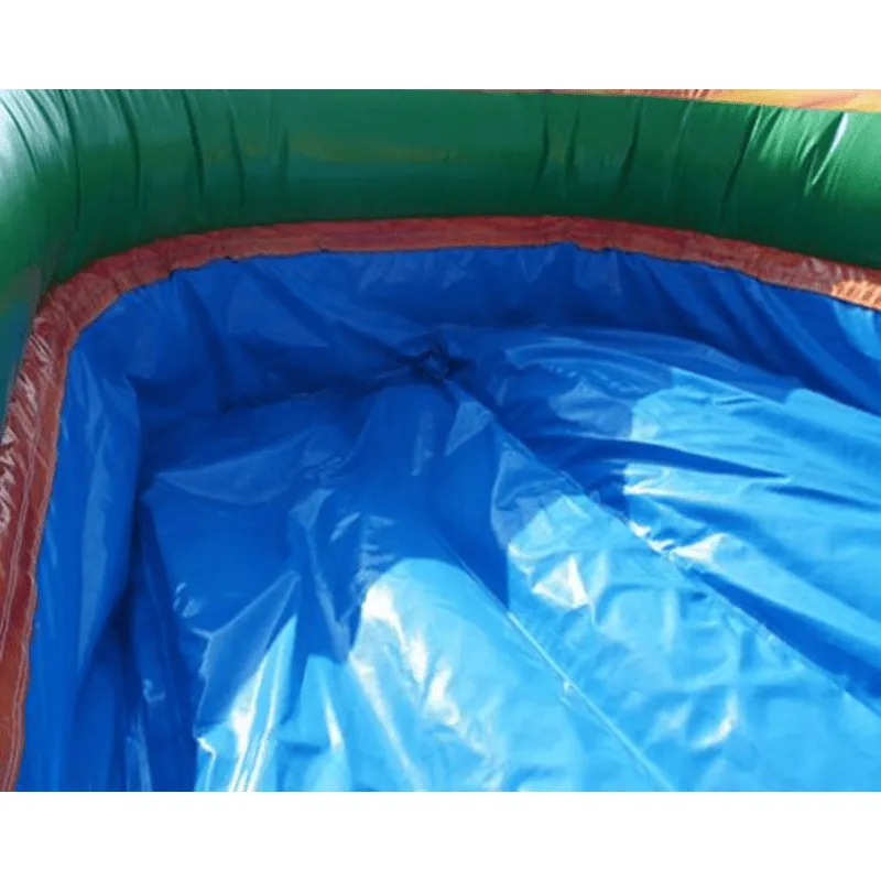 19'H Palm Tree Slide Wet n Dry in Green and Yellow