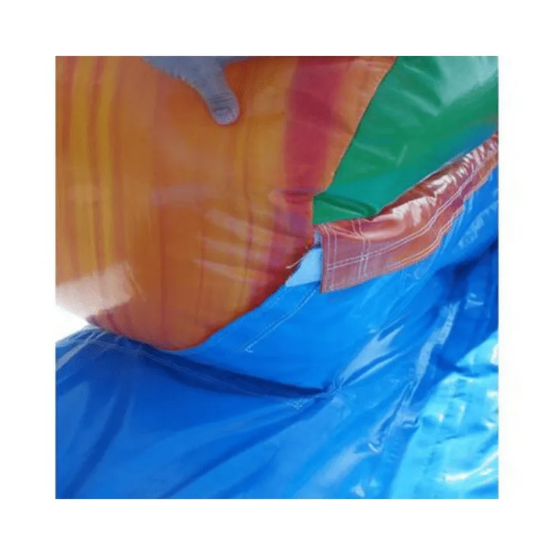 19'H Palm Tree Slide Wet n Dry in Green and Yellow