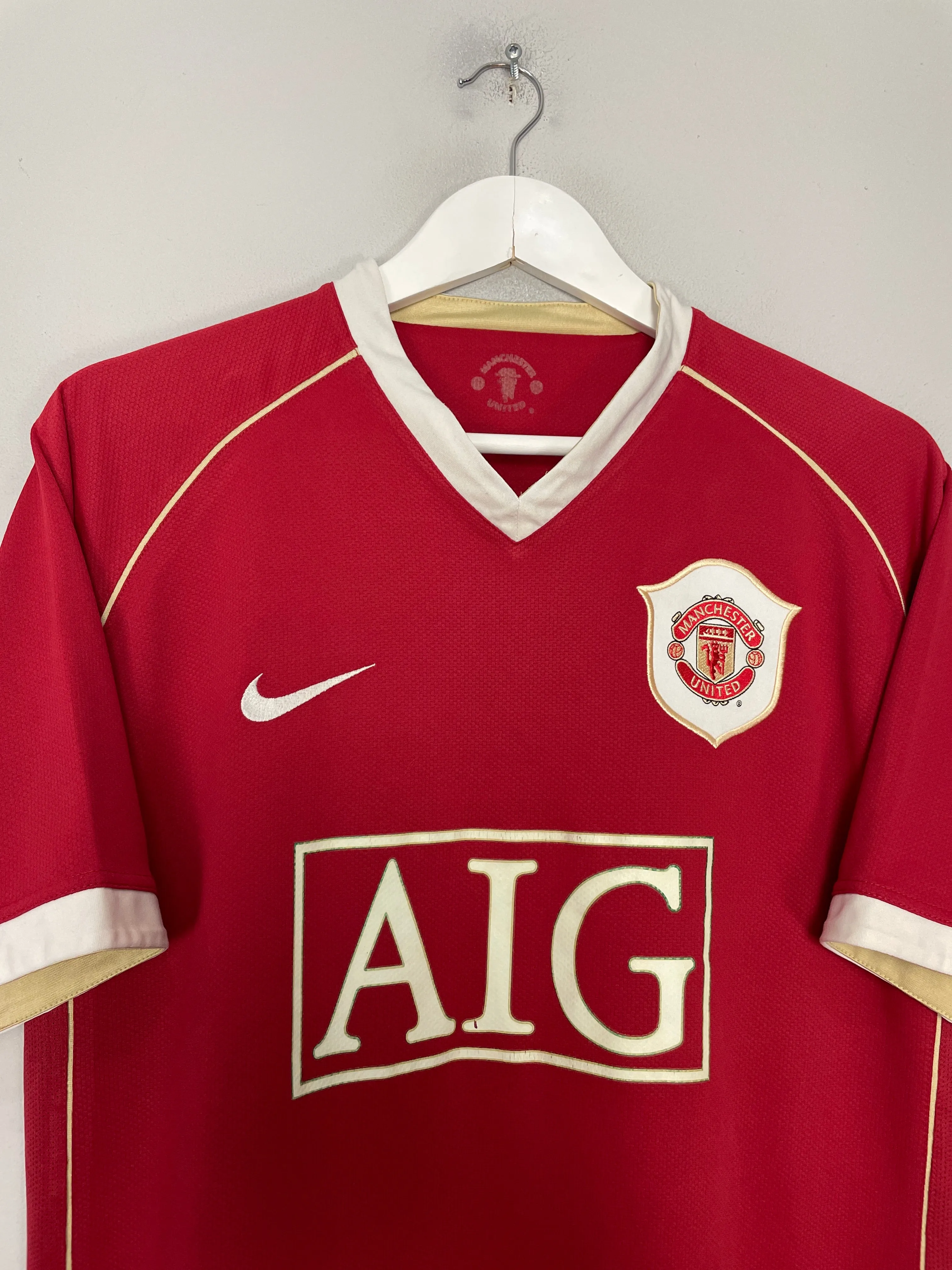 2006/07 MANCHESTER UNITED RONALDO #7 HOME SHIRT (M) NIKE