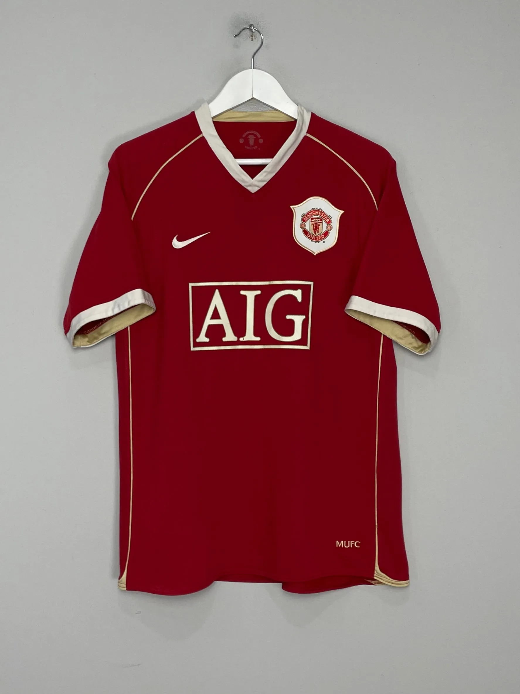 2006/07 MANCHESTER UNITED RONALDO #7 HOME SHIRT (M) NIKE