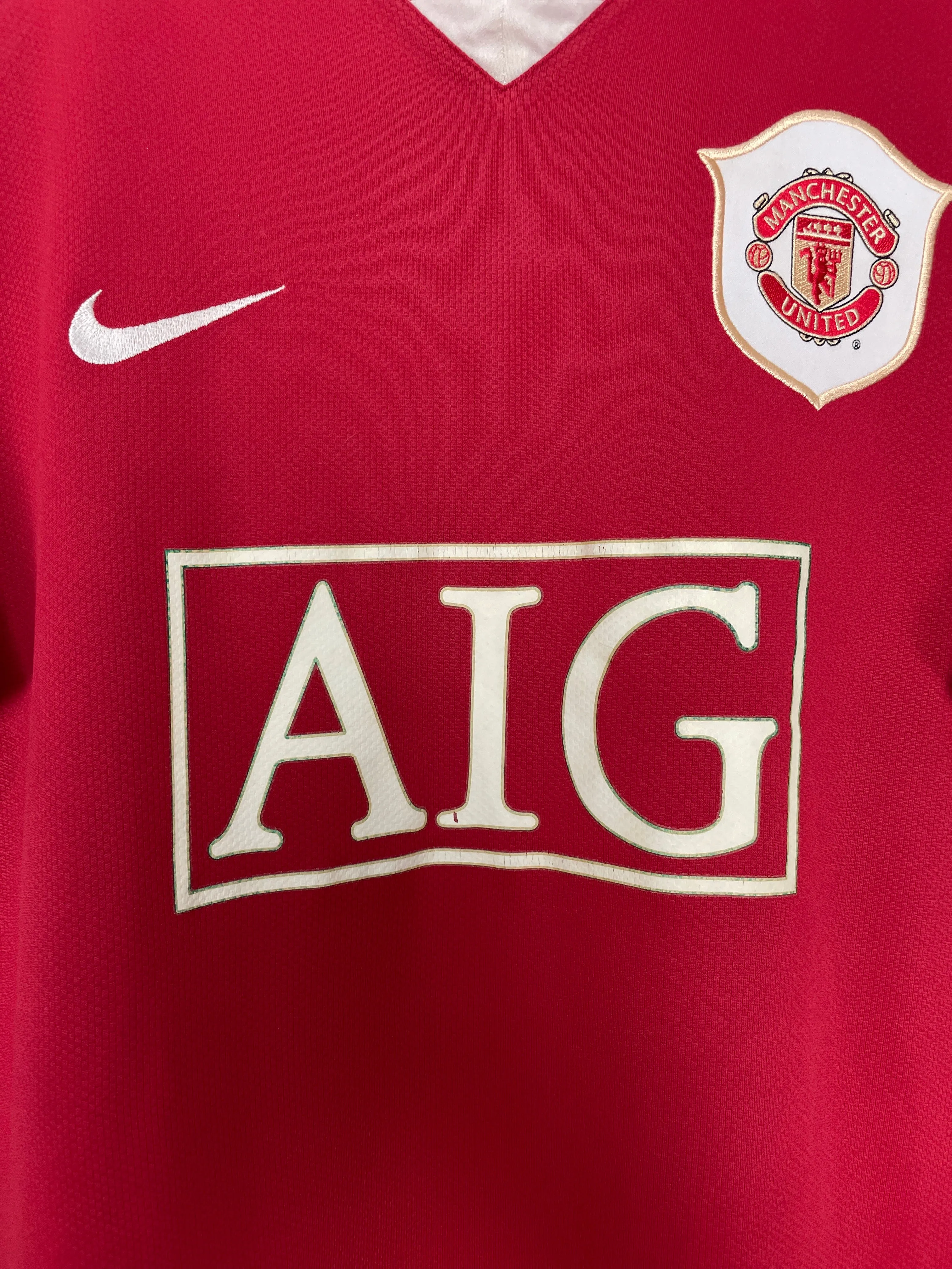 2006/07 MANCHESTER UNITED RONALDO #7 HOME SHIRT (M) NIKE
