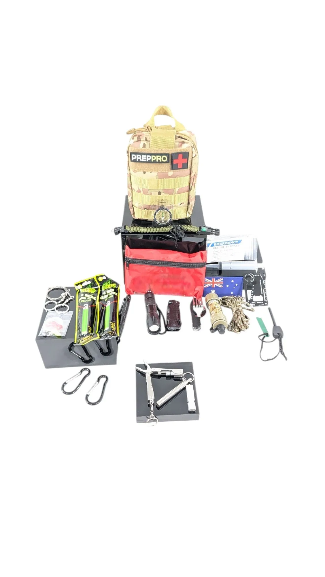 50-Piece PrepPro Scout Survival Kit – Ultimate Outdoor & Emergency Gear