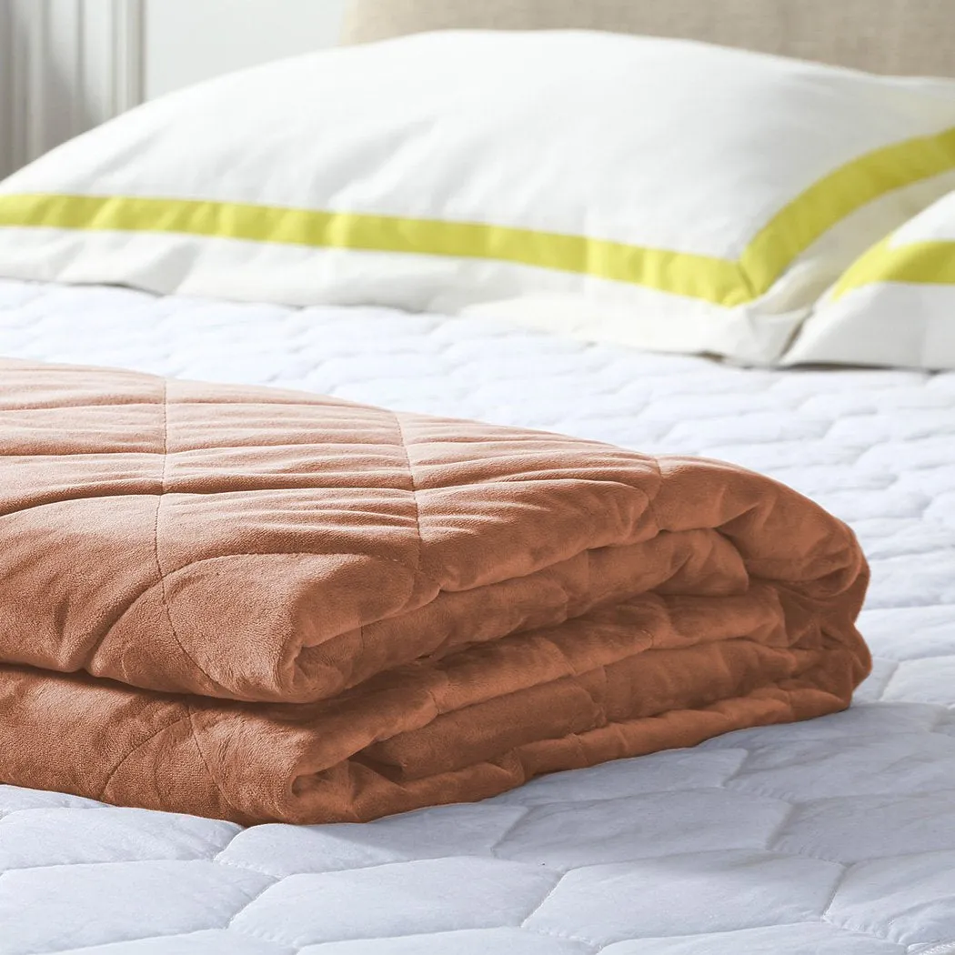 5KG Anti Anxiety Weighted Blanket Gravity Blankets Dusty Pink Colour