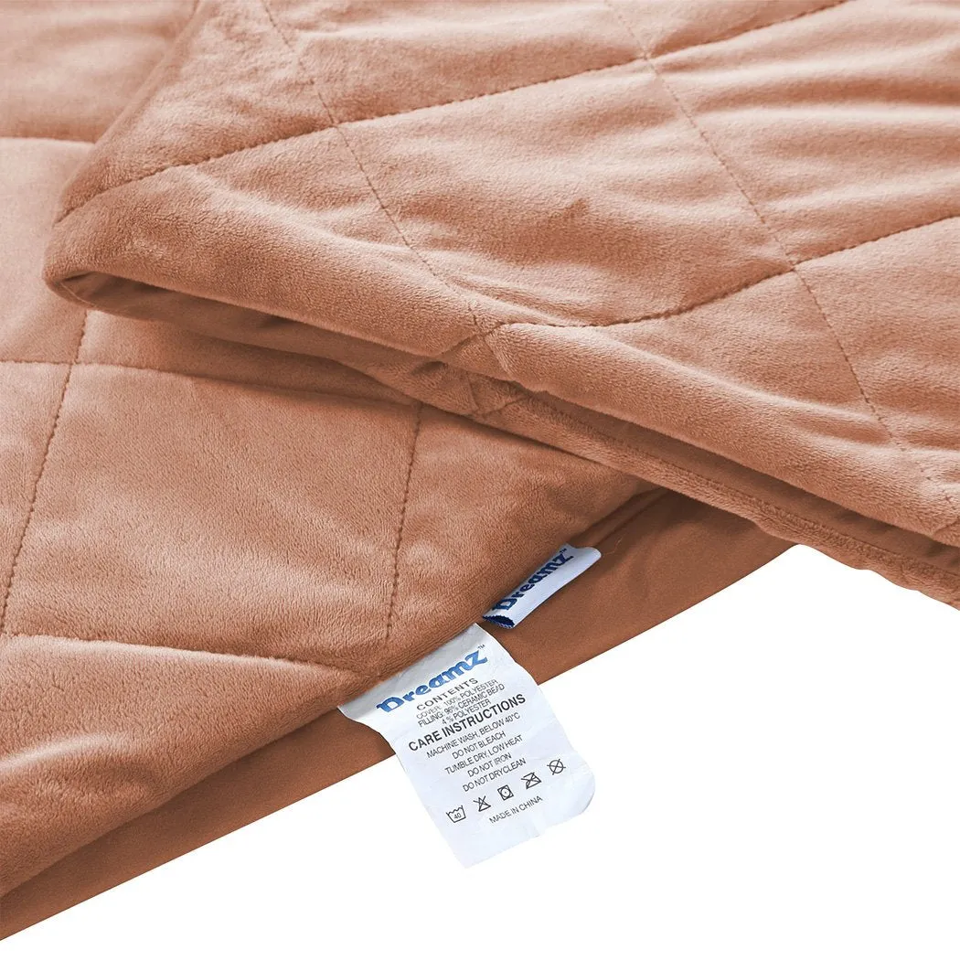 5KG Anti Anxiety Weighted Blanket Gravity Blankets Dusty Pink Colour