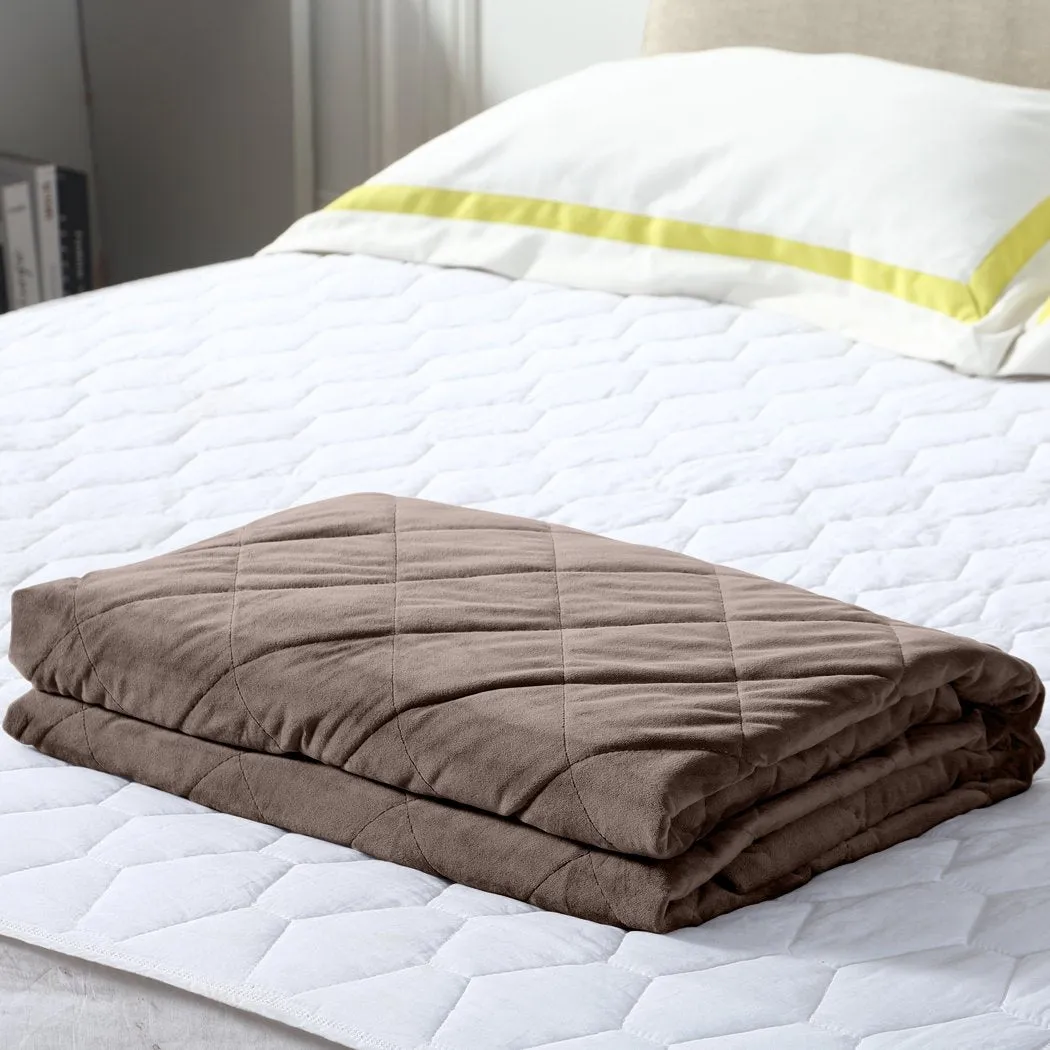 7KG Anti Anxiety Weighted Blanket Gravity Blankets Mink Colour