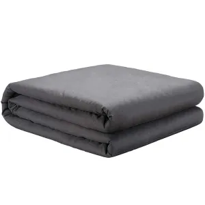 7KG Weighted Blanket Promote Deep Sleep Anti Anxiety Single Dark Grey