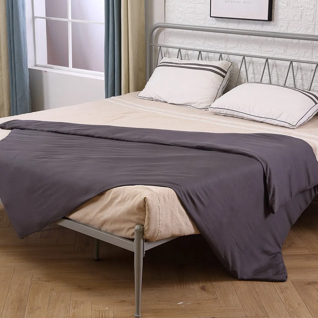 7KG Weighted Blanket Promote Deep Sleep Anti Anxiety Single Dark Grey