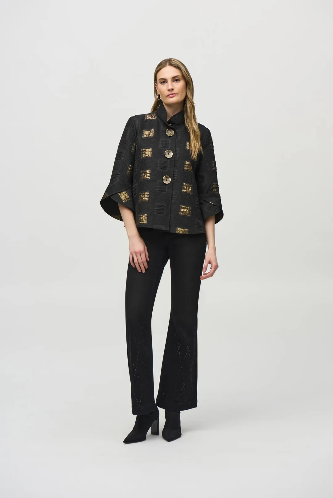 Abstract  Button Front Jacket