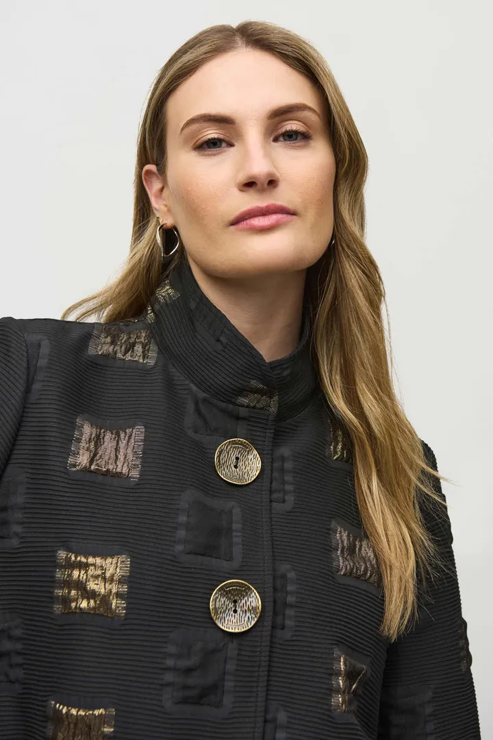Abstract  Button Front Jacket