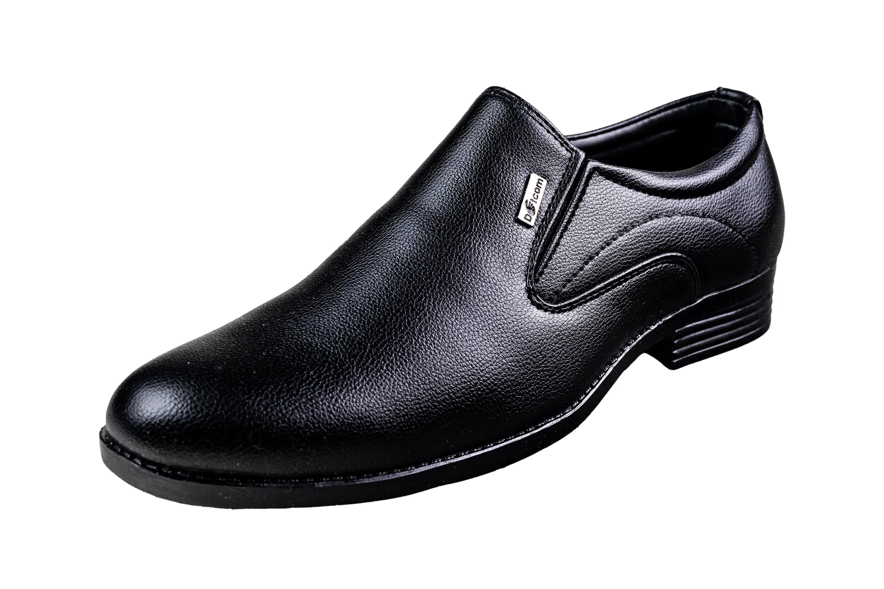 Action Gents Black Slip-On Shoe