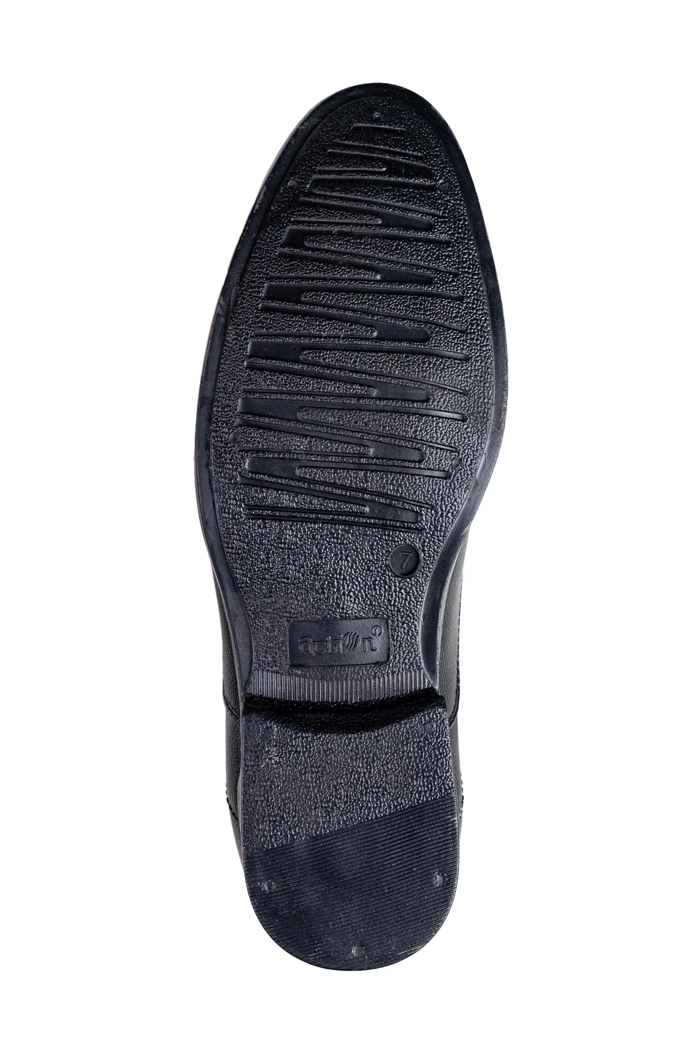 Action Gents Black Slip-On Shoe