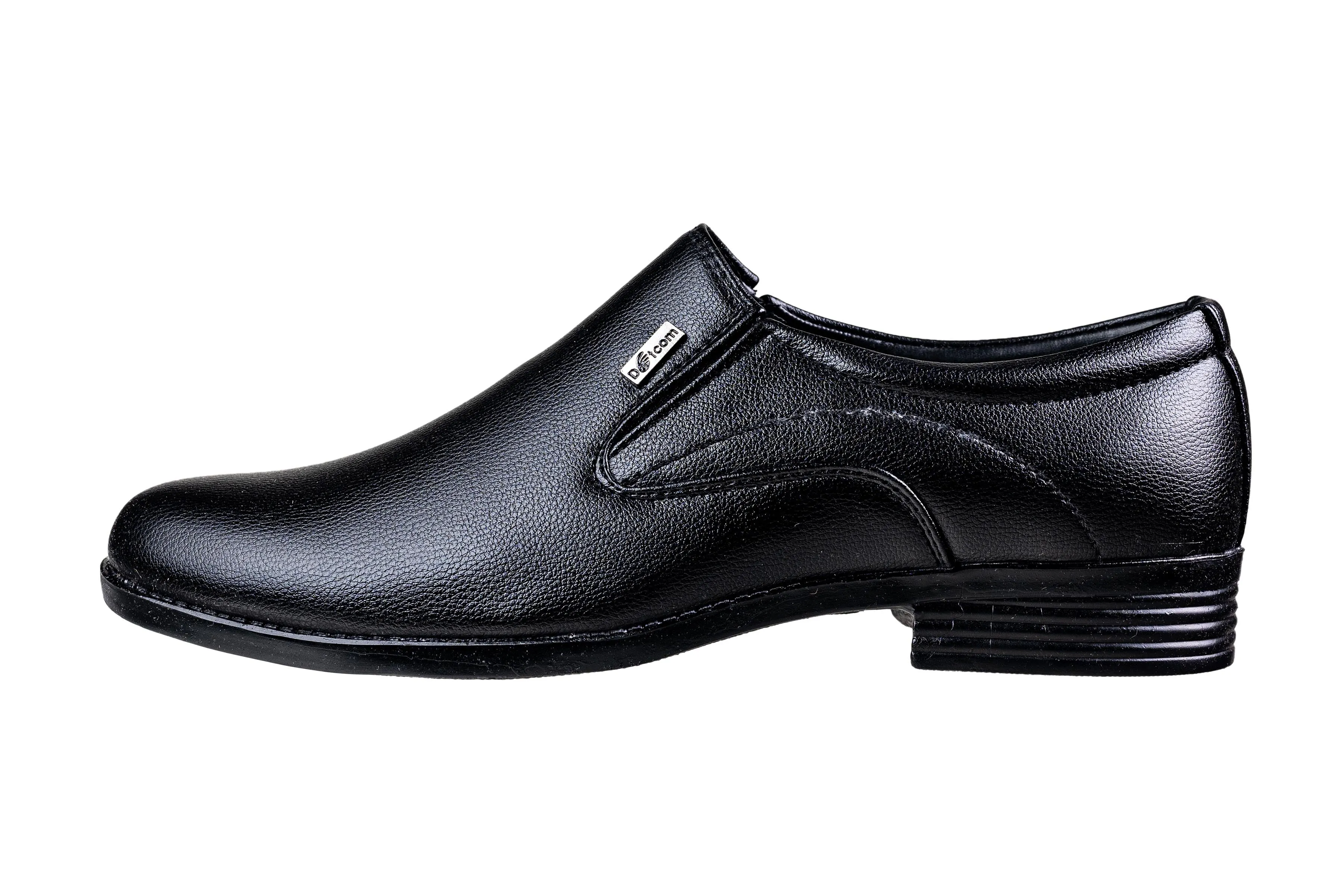 Action Gents Black Slip-On Shoe