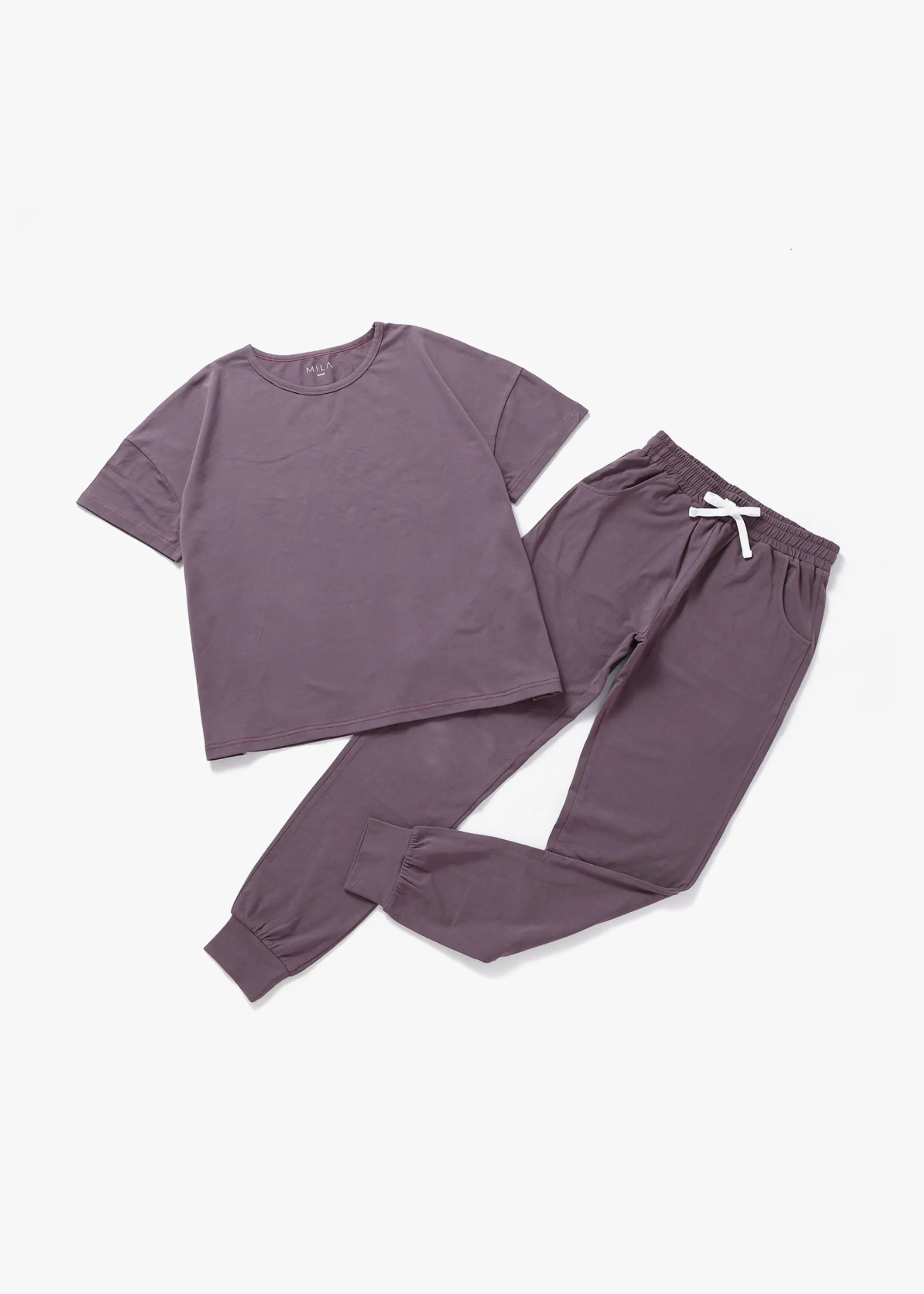 Adult Jersey Lounge Set | Elderberry