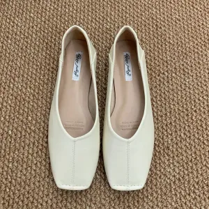 ADVBRIDGE  -  Spring New Brand Women Flat Shoes Fashion Round Toe Shallow Slip oN Ballerinas Shoes Soft Low Heel Boat Shoes New Woman Shoes