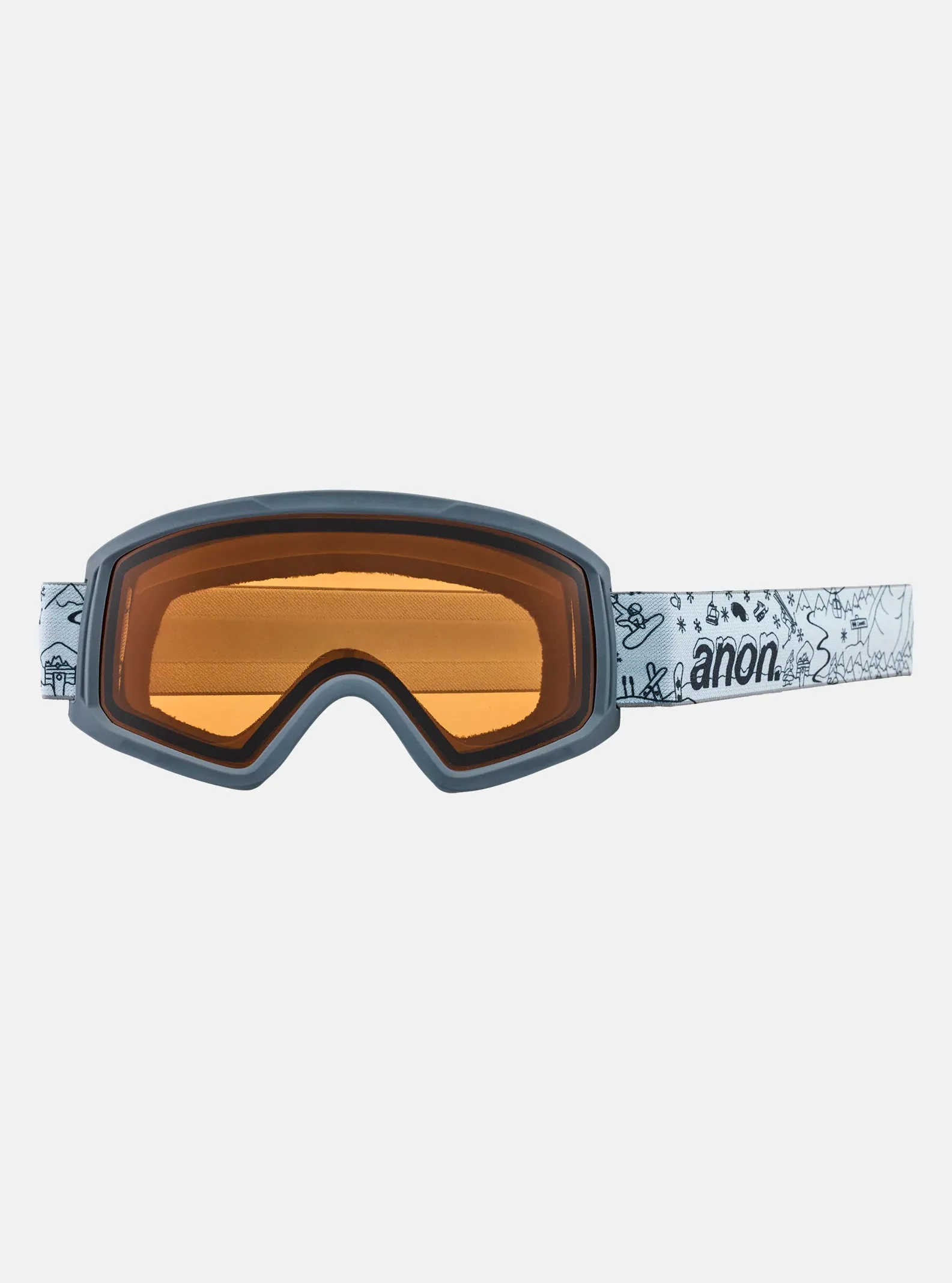 Anon Tracker 2.0 Goggles Kids Resort Doodles / Amber Lens