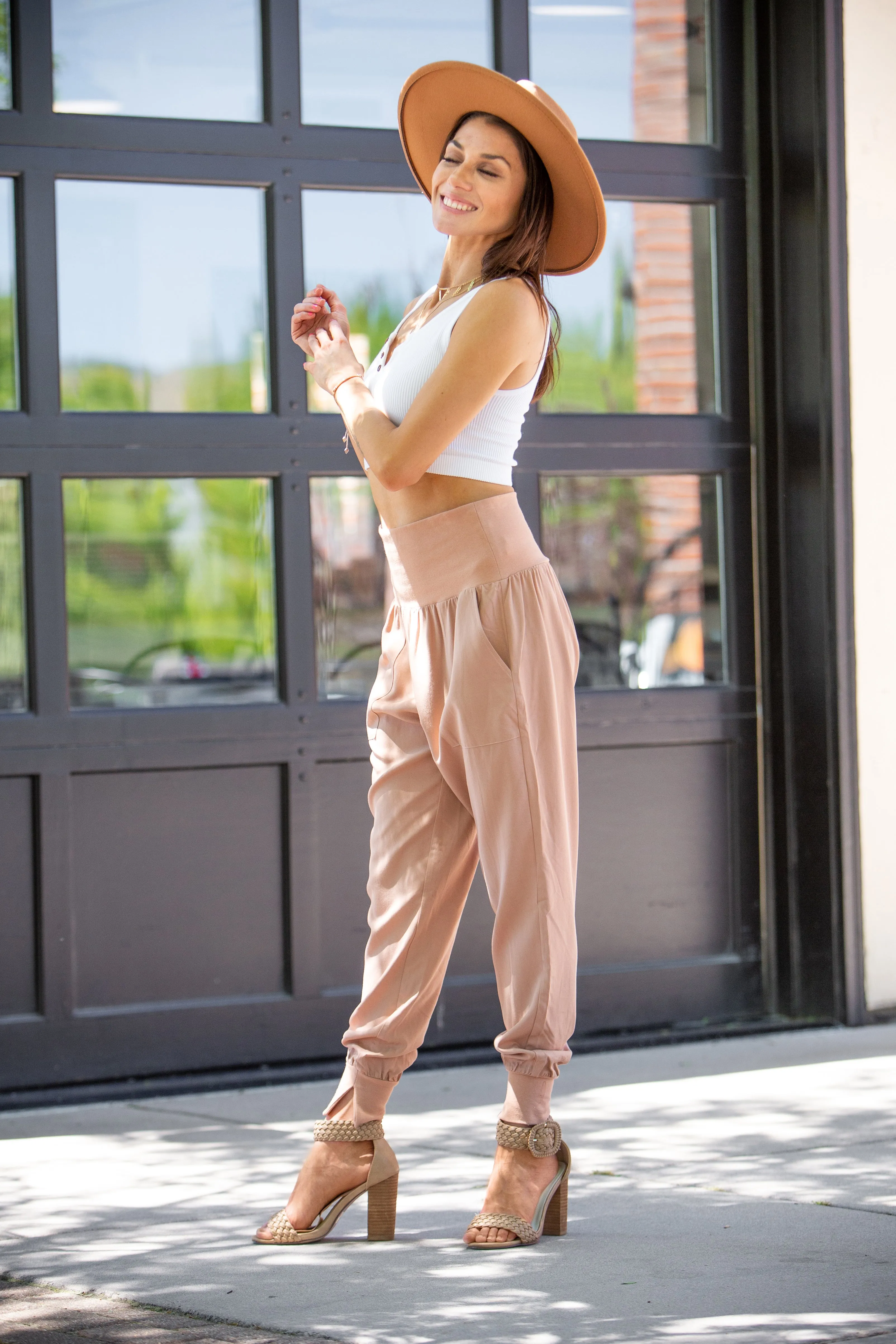 Aria Relaxed Joggers ~ Mauve