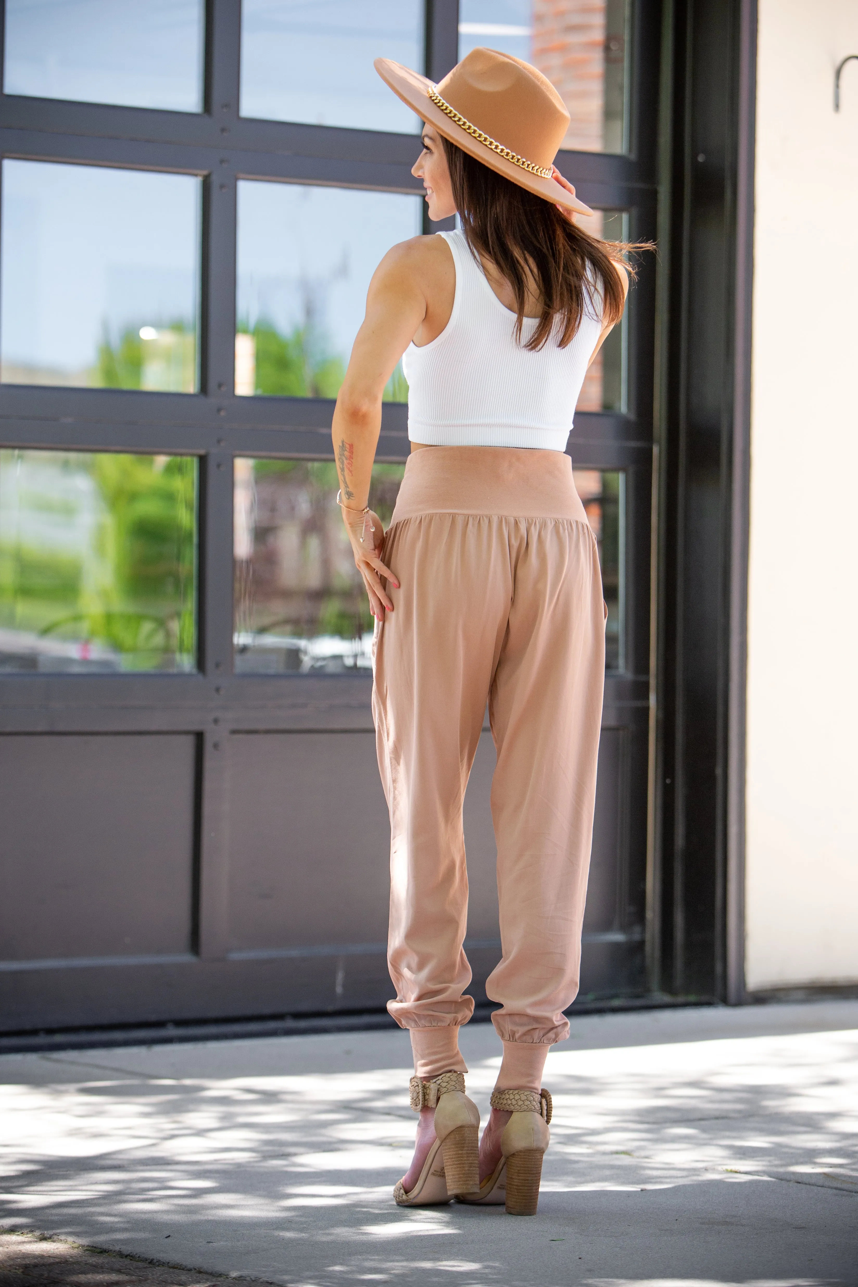 Aria Relaxed Joggers ~ Mauve