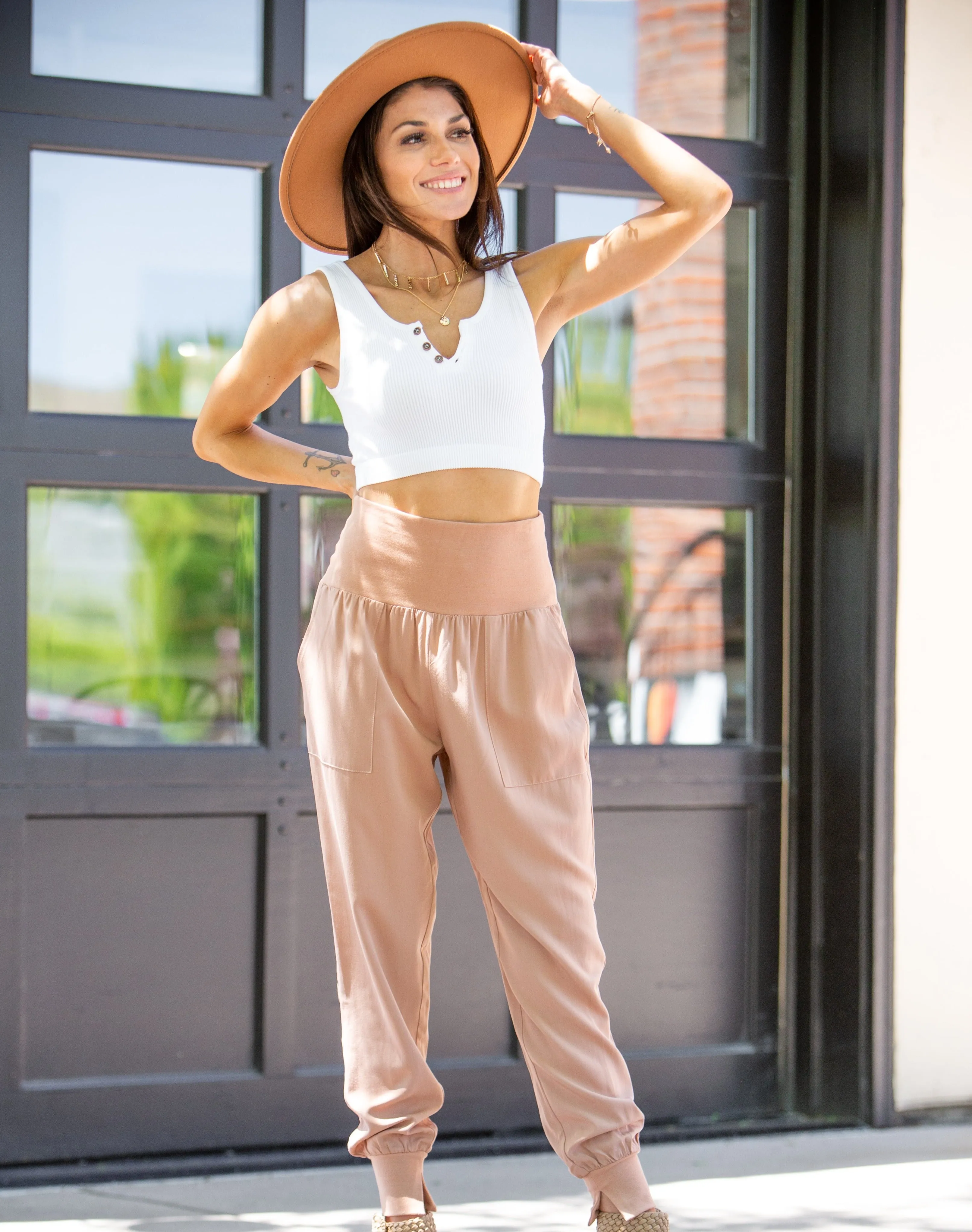 Aria Relaxed Joggers ~ Mauve