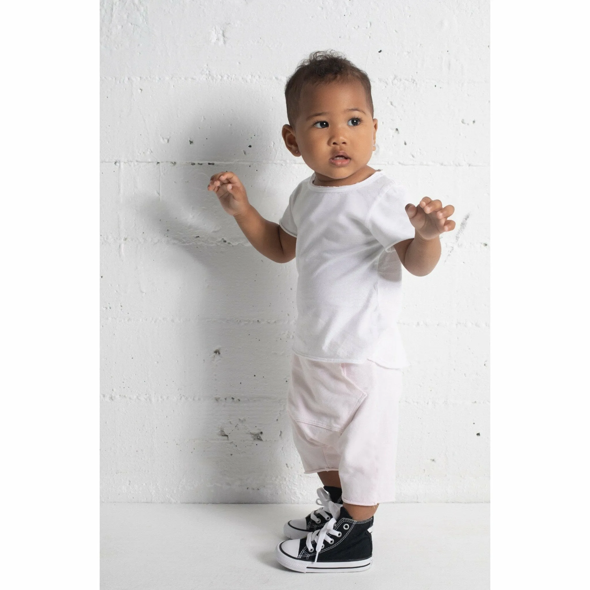 Asher  Baby Tee Navy