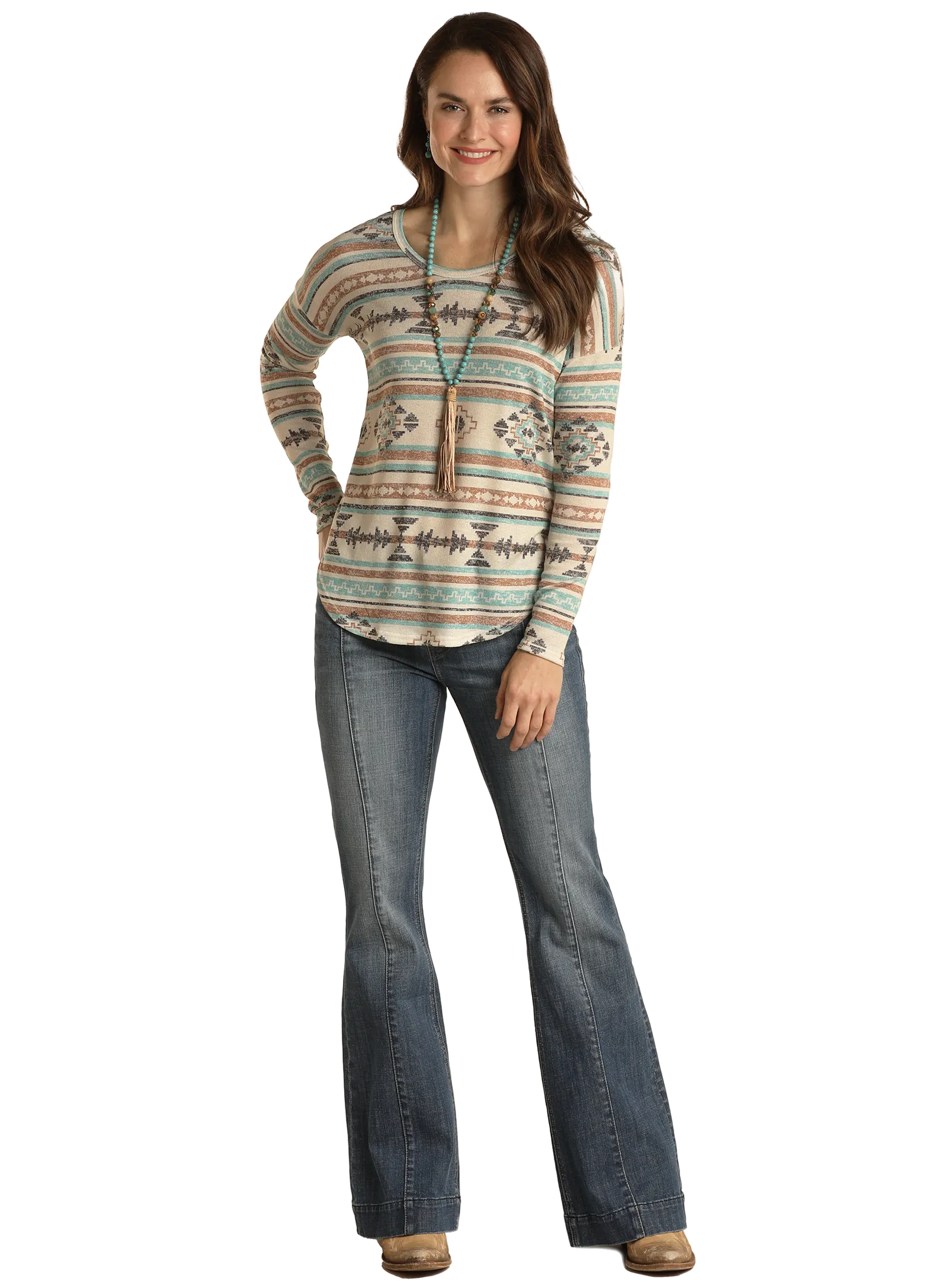 Aztec Sweater Top