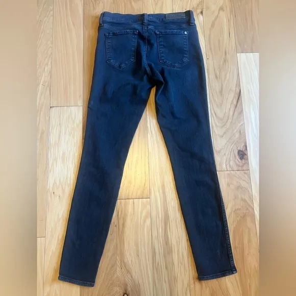 Baldwin Kansas City High Rise Crop Jeans “The Ten” Smoke Black Denim Women’s 29