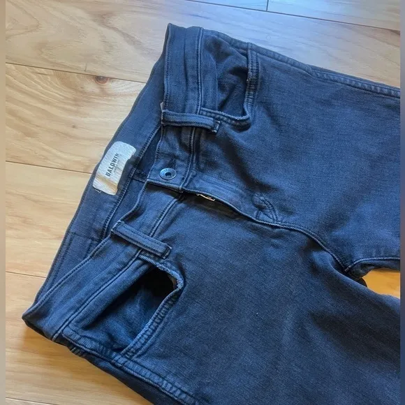 Baldwin Kansas City High Rise Crop Jeans “The Ten” Smoke Black Denim Women’s 29