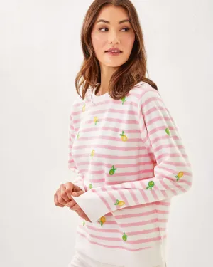 Ballad Long Sleeve Sweatshirt - Pink Muse x Resort White Make Limeade