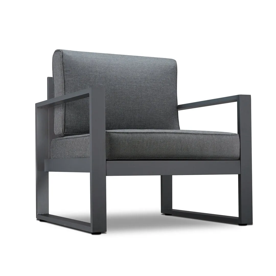 BALTIC Patio Chair (Set of 2) Real Flame Frame Color: Gray