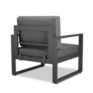 BALTIC Patio Chair (Set of 2) Real Flame Frame Color: Gray
