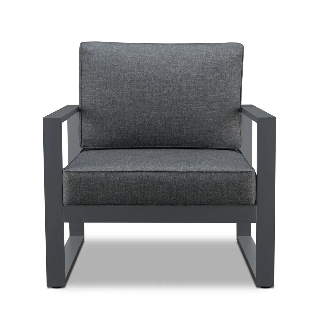 BALTIC Patio Chair (Set of 2) Real Flame Frame Color: Gray