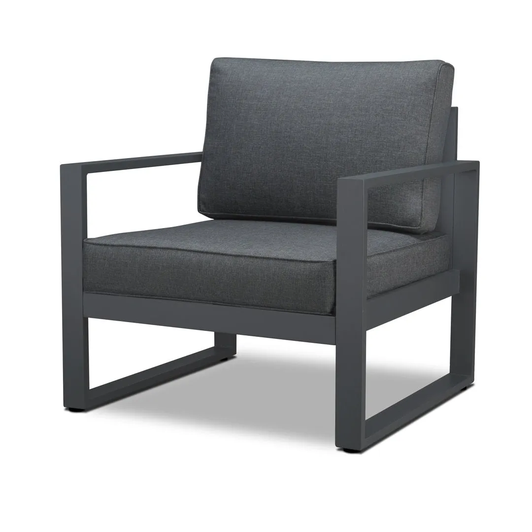 BALTIC Patio Chair (Set of 2) Real Flame Frame Color: Gray