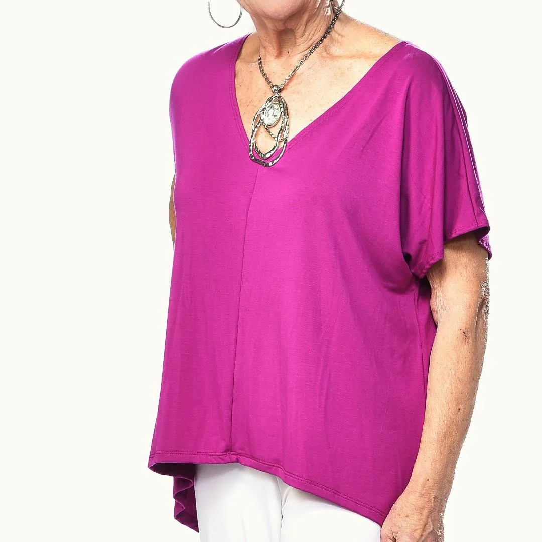Bamboo V-Neck Casual Top