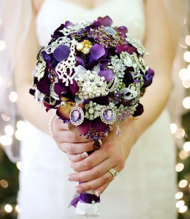 Bridal bouquet charm - photo wedding bouquet charm, memorial charm