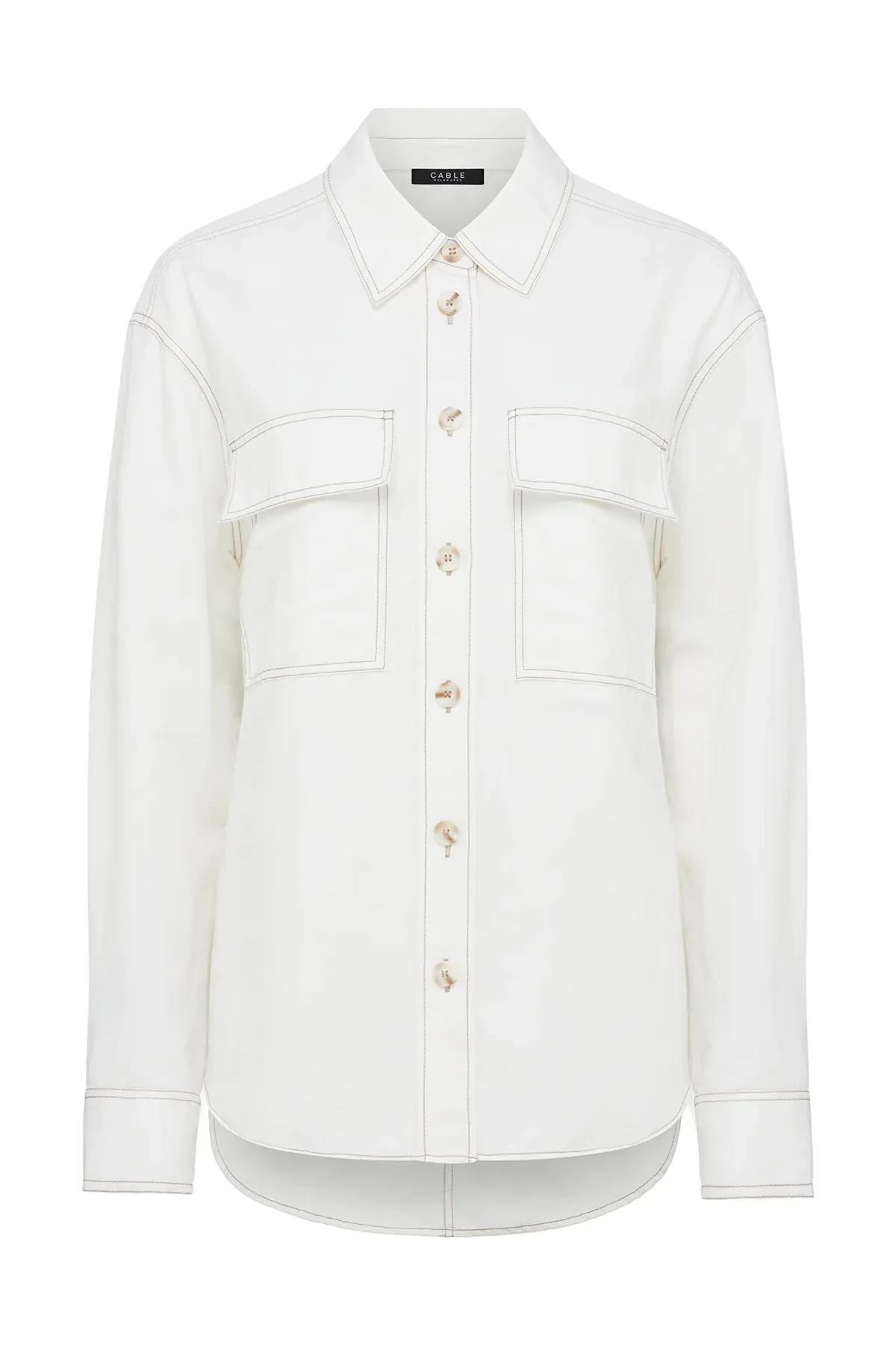 Cable Melbourne, Skye Shirt | Ecru