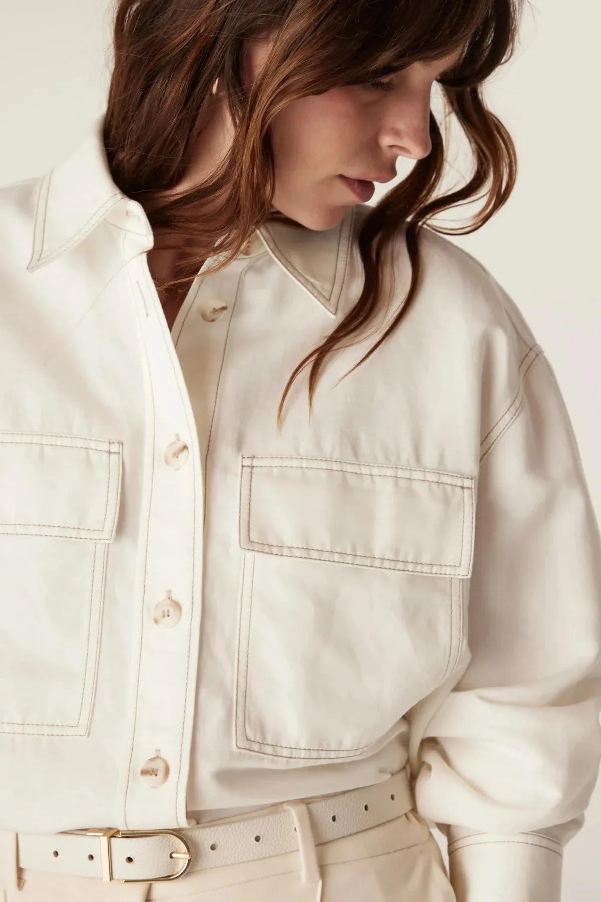 Cable Melbourne, Skye Shirt | Ecru