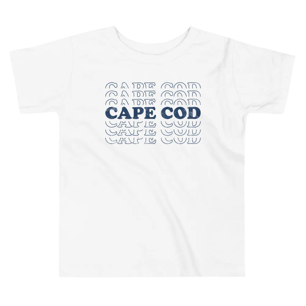 Cape Cod Retro Toddler Short Sleeve T-Shirt