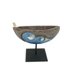 Cathy Broski - Ceramic Sculpture on Base - Boat (Assorted Designs)