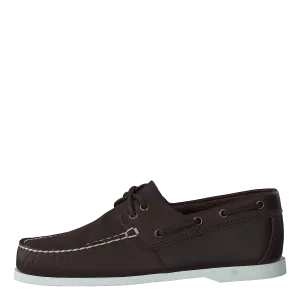 Cedar Bay Boat Shoe Dk Brown Full Grain