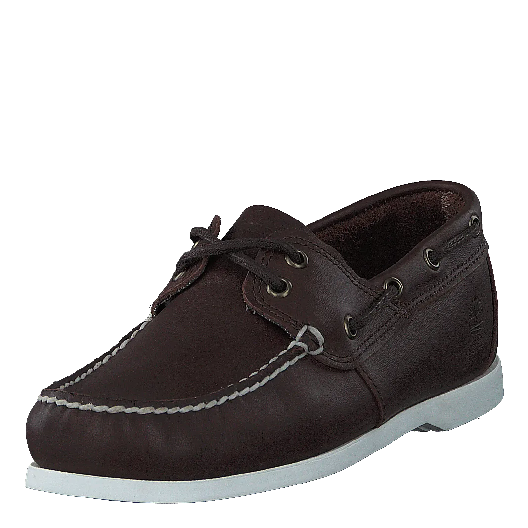 Cedar Bay Boat Shoe Dk Brown Full Grain