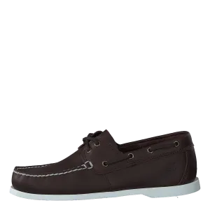 Cedar Bay Boat Shoe Dk Brown Full Grain
