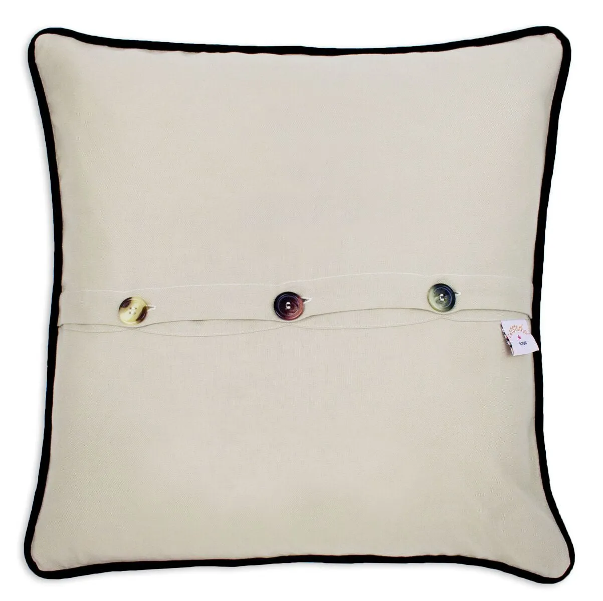 Chicago Hand-Embroidered Pillow