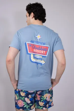 Chubbies Viva La Chubbies T-Shirt for Men in Blue | 502251-18
