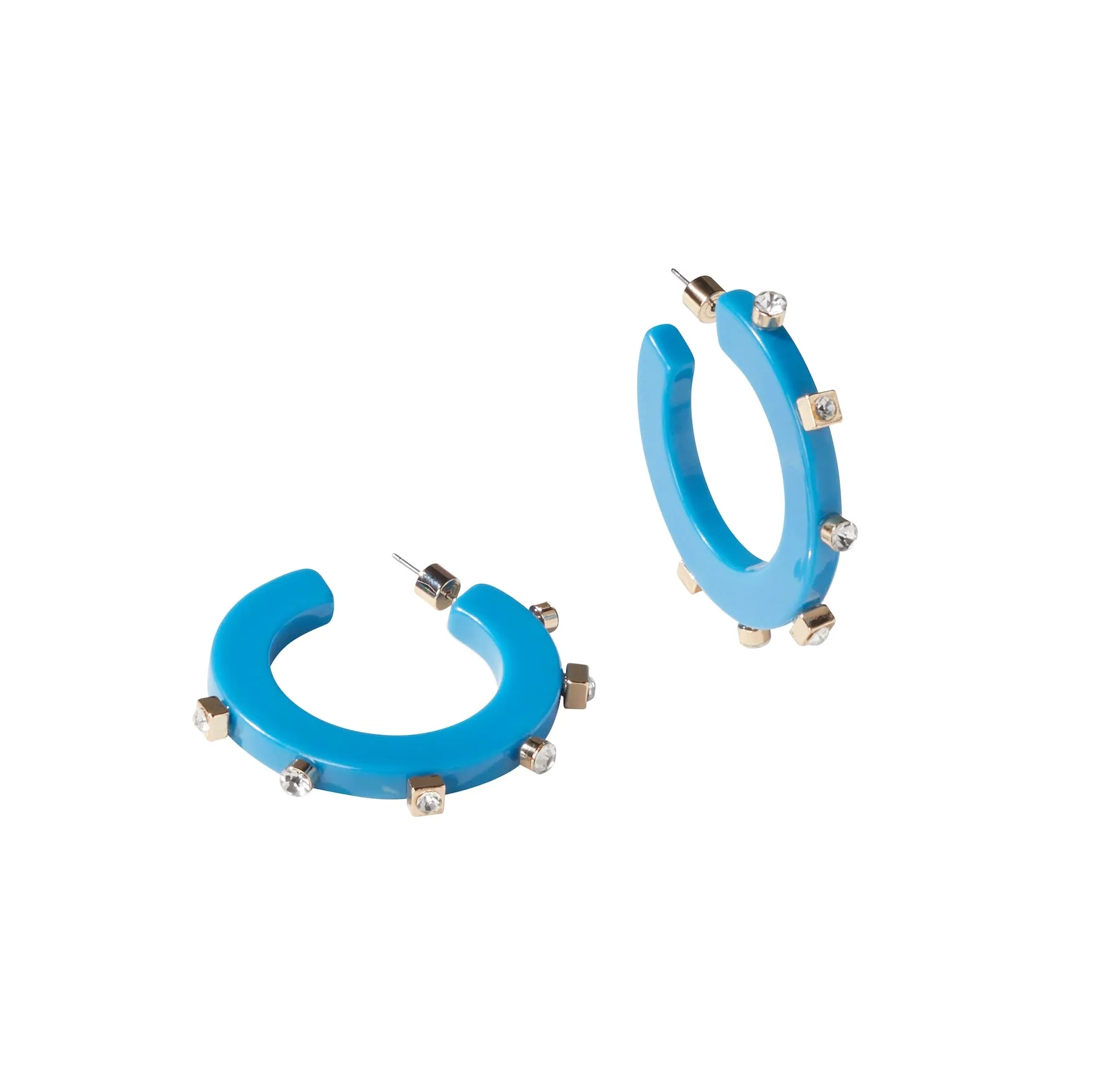 City Girl Hoop Earring- French Blue
