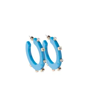 City Girl Hoop Earring- French Blue