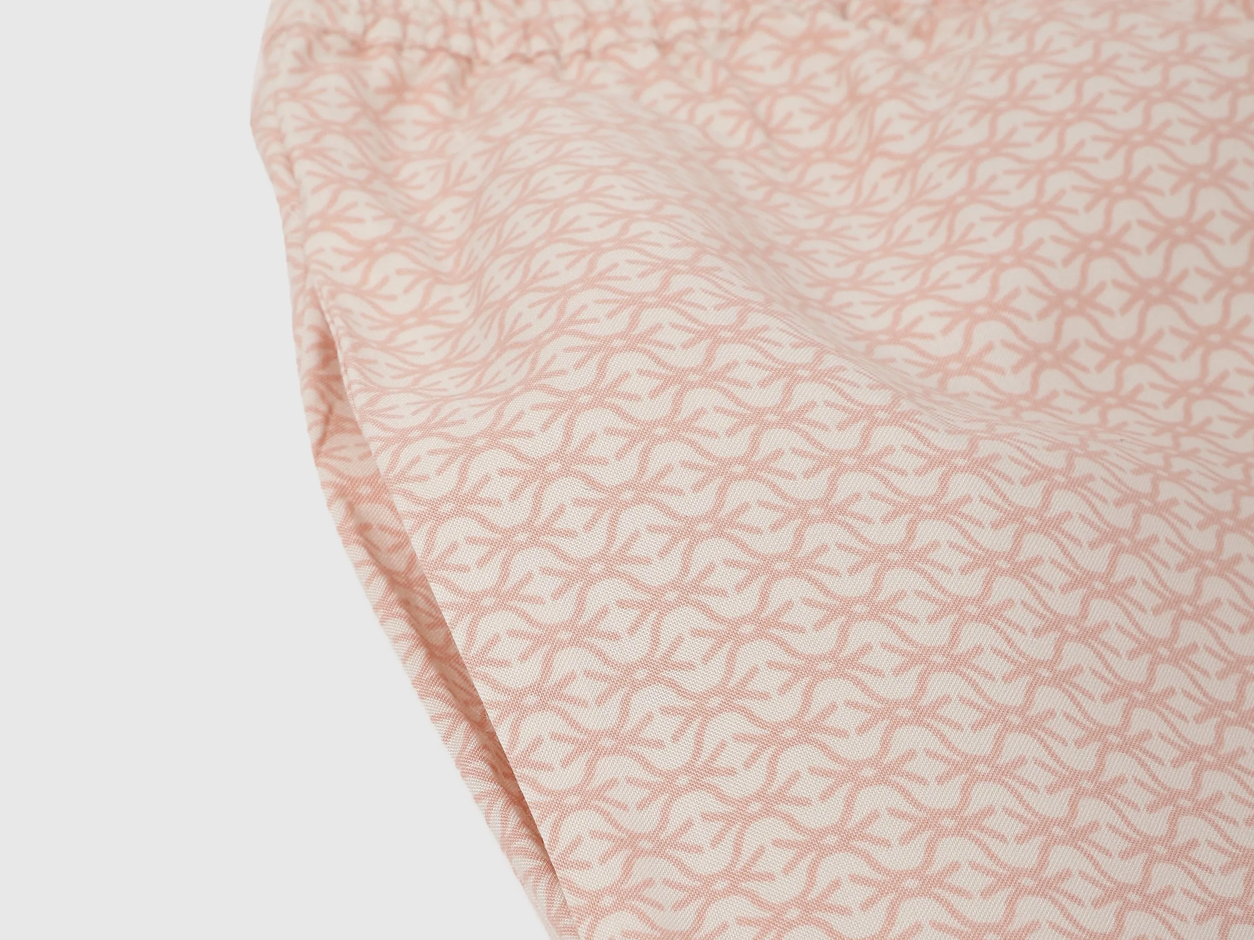 Collared Printed Flared Sleeves Night Suit
