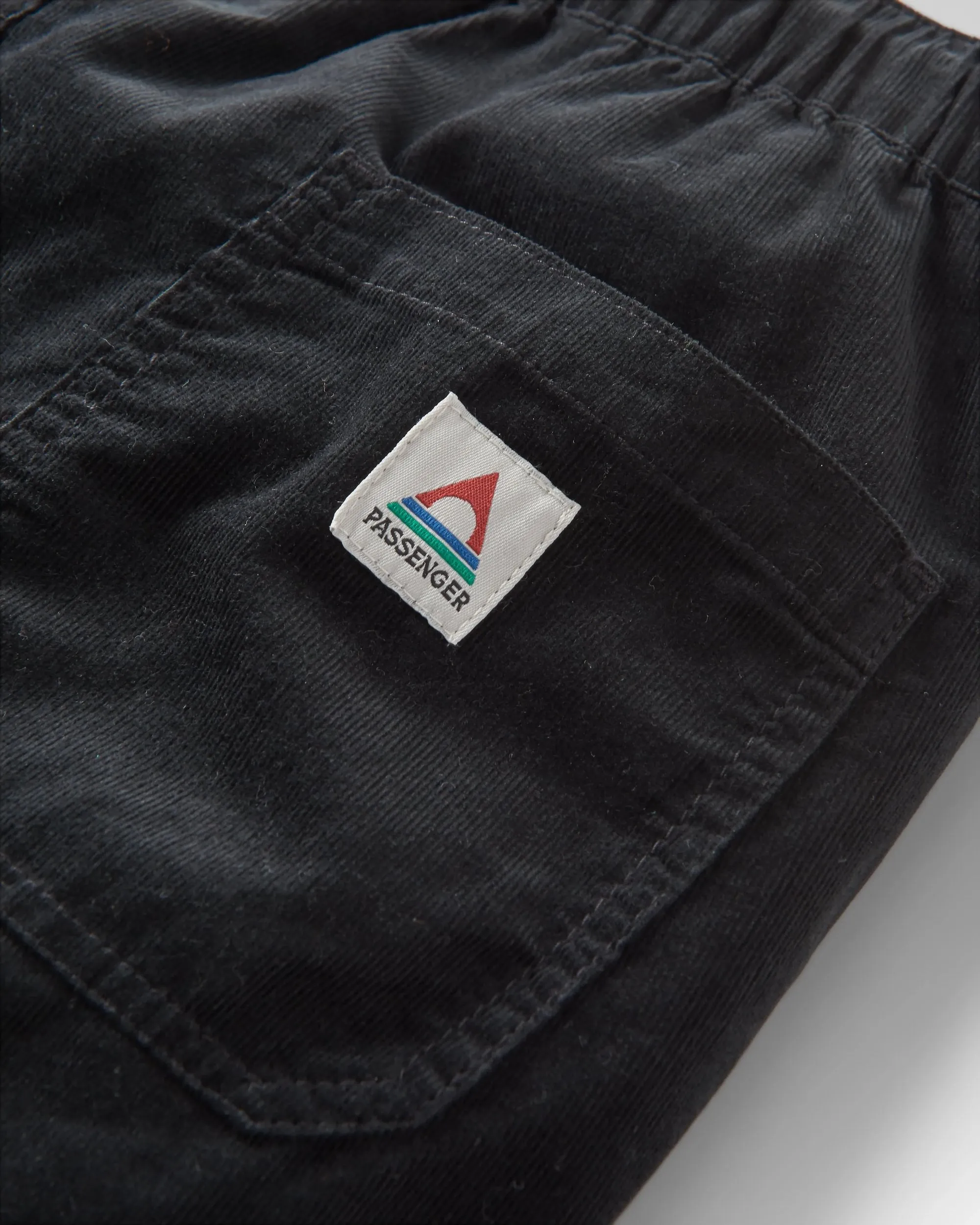 Compass Recycled Cord Trouser - Black